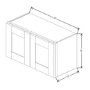 Fabuwood Allure Onyx Frost 27" W X 15" H X 12" D Double Door Wall Cabinet - RIGHT SIDE (R) - image 1