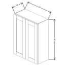 Fabuwood Allure Galaxy Timber 27" W X 36" H X 12" D Double Door Wall Cabinet - RIGHT SIDE (R) - image 1