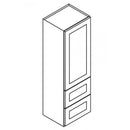 AX-W2D1848 Single Door Cabinets 18 Inch Wall Cabinet With 2 Built-In Drawers | XTerra Blue Shaker - image 5