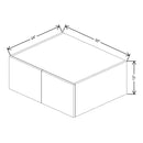 Fabuwood Illume Tuscany Nocce 3 30" W x 12" H x 24" D Microwave Cabinet - image 1