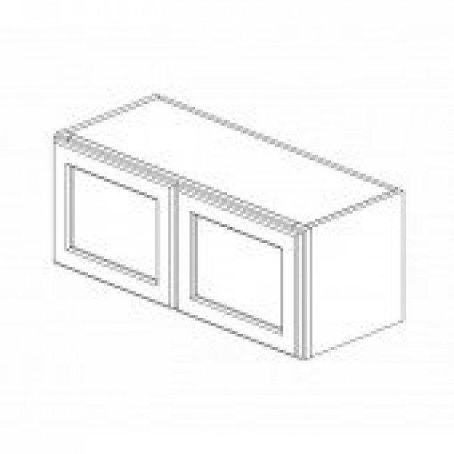 AG-W2712B Double Door 27 Inch Wall Cabinet | Greystone Shaker - image 5