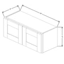 Fabuwood Value Premium Hallmark Frost 30" W X 12" H X 12" D Double Door Wall Cabinet - RIGHT SIDE (R) - image 1