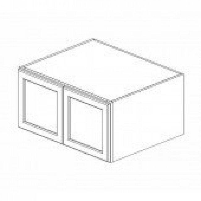TW-W301224B Double Door 30 Inch Wall Refrigerator Cabinet | Uptown White