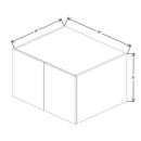 Fabuwood Illume Tuscany Muratti 1 30" W x 18" H x 24" D Double Door Wall Cabinet - image 1