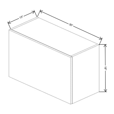 Fabuwood Illume Catalina Olmo 3 30" W x 18" H x 13" D Lift Up Wall Cabinet - image 1