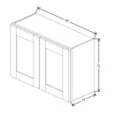 Fabuwood Allure Galaxy Linen 30" W X 21" H X 12" D Double Door Wall Cabinet - BOTH SIDE (BS) - image 1