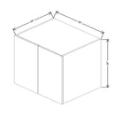 Fabuwood Illume Catalina Carbone Matte 30" W x 24" H x 24" D Double Door Wall Cabinet - image 1