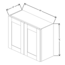 Fabuwood Allure Galaxy Mocha 30" W X 24" H X 12" D Double Door Wall Cabinet - RIGHT SIDE (RS) - image 1