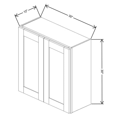 Fabuwood Allure Nexus Frost 30" W X 30" H X 12" D Double Door Wall Cabinet - BOTH SIDE (BS) - image 1