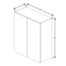 Fabuwood Illume Catalina Muratti 1 30" W X 36" H X 13" D Double Door Wall Cabinet - image 1