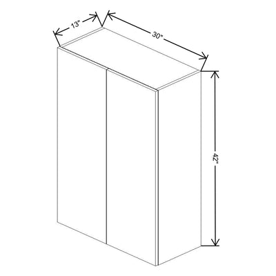 Fabuwood Illume Catalina Muratti 1 30" W X 42" H X 13" D Double Door Wall Cabinet - image 1