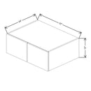 Fabuwood Illume Tuscany Muratti 4 33" W x 12" H x 24" D Double Door Wall Cabinet - image 1