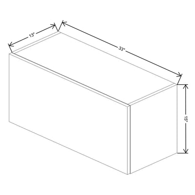 Fabuwood Illume Catalina Bianco Matte 33" W x 15" H x 13" D Lift Up Wall Cabinet - image 1