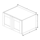 Fabuwood Value Premium Hallmark Frost 33" W X 18" H X 24" D Double Door Wall Cabinet - BOTH SIDE (BS) - image 1