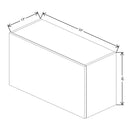 Fabuwood Illume Catalina Grigio Gloss 33" W X 18" H X 13" D Lift Up Wall Cabinet - image 1