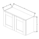 Fabuwood Allure Galaxy Indigo 33" W X 18" H X 12" D Double Door Wall Cabinet - LEFT SIDE (L) - image 1