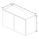 Fabuwood Illume Tuscany Olmo 3 33" W x 18" H x 13" D Double Door Wall Cabinet - image 1