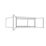 GW-W332424B Double Door 33 Inch Wall Refrigerator Cabinet | Gramercy White - image 5