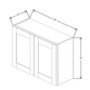 Fabuwood Allure Onyx Frost 33" W X 24" H X 12" D Double Door Wall Cabinet - BOTH SIDE (BS) - image 1