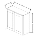 Fabuwood Allure Onyx Horizon 33" W X 30" H X 12" D Double Door Wall Cabinet - NO FINISH - image 1