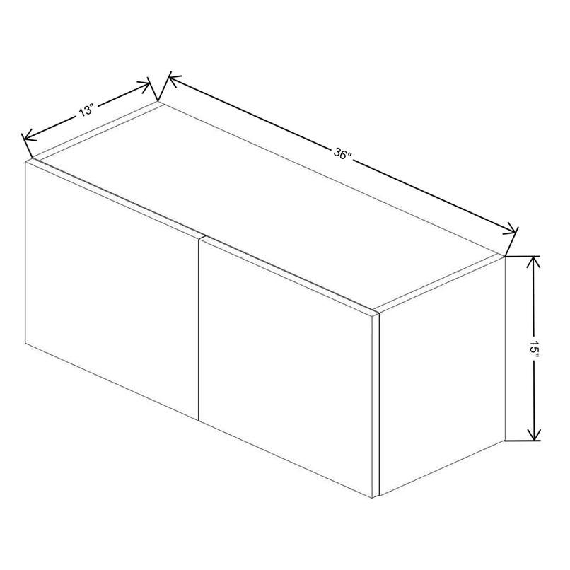 Fabuwood Illume Catalina Muratti 4 36" W x 15" H x 13" D Double Door Wall Cabinet - image 1