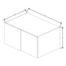 Fabuwood Illume Tuscany Muratti 4 36" W x 18" H x 24" D Double Door Wall Cabinet - image 1