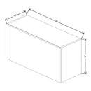 Fabuwood Illume Catalina Carbone Matte 36" W x 18" H x 13" D Lift Up Wall Cabinet - image 1