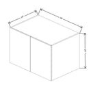 Fabuwood Illume Tuscany Muratti 1 36" W x 24" H x 24" D Double Door Wall Cabinet - image 1