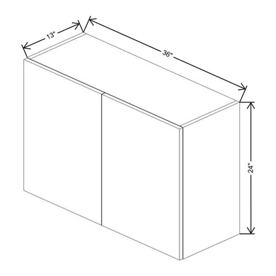 Fabuwood Illume Tuscany Muratti 4 36" W x 24" H x 13" D Double Door Wall Cabinet - image 1