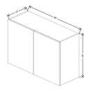 Fabuwood Illume Tuscany Muratti 1 36" W x 24" H x 13" D Double Door Wall Cabinet - image 1