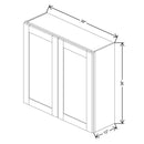 Fabuwood Allure Galaxy Horizon 39" W X 36" H X 12" D Double Door Wall Cabinet - RIGHT SIDE (R) - image 1