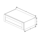 Fabuwood Allure Galaxy Mocha 42" W X 12" H X 24" D Lift Up Wall Cabinet - image 1