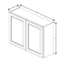 Fabuwood Value Premium Hallmark Frost 42" W X 30" H X 12" D Double Door Wall Cabinet - Both Side(BS) - image 1