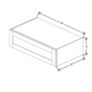 Fabuwood Allure Galaxy Mocha 48" W X 12" H X 24" D Lift Up Wall Cabinet - image 1