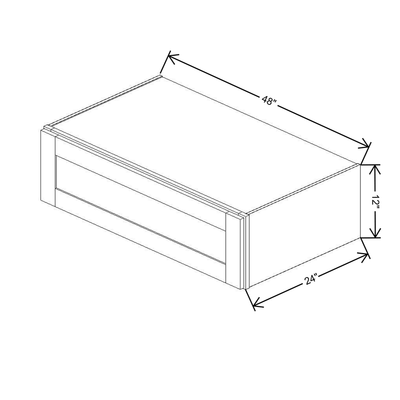 Fabuwood Allure Galaxy Mocha 48" W X 12" H X 24" D Lift Up Wall Cabinet - image 1
