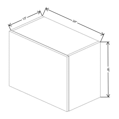 Fabuwood Illume Catalina Bianco Gloss 24" W X 18" H X 13" D Wall Appliance Cabinet - image 1