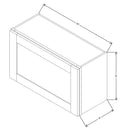 Fabuwood Allure Nexus Frost 30" W X 18" H X 12" D Wall Appliance Center Cabinet - RIGHT SIDE (R) - image 1