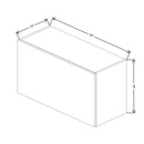 Fabuwood Illume Catalina Grigio Gloss 33" W X 18" H X 13" D Wall Appliance Cabinet - image 1