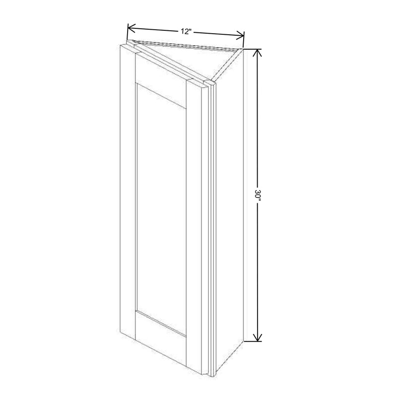 Fabuwood Allure Galaxy Cobblestone 12" W X 30" H X 12" D Wall End Cabinet - image 1