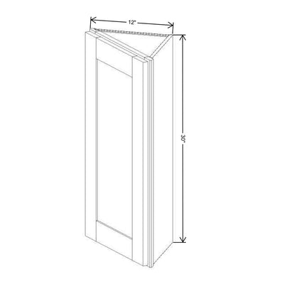 Fabuwood Allure Galaxy Timber 12" W X 30" H X 12" D Wall End Cabinet - image 1