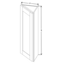 Fabuwood Allure Galaxy Mocha 12" W X 36" H X 12" D Wall End Cabinet - image 1