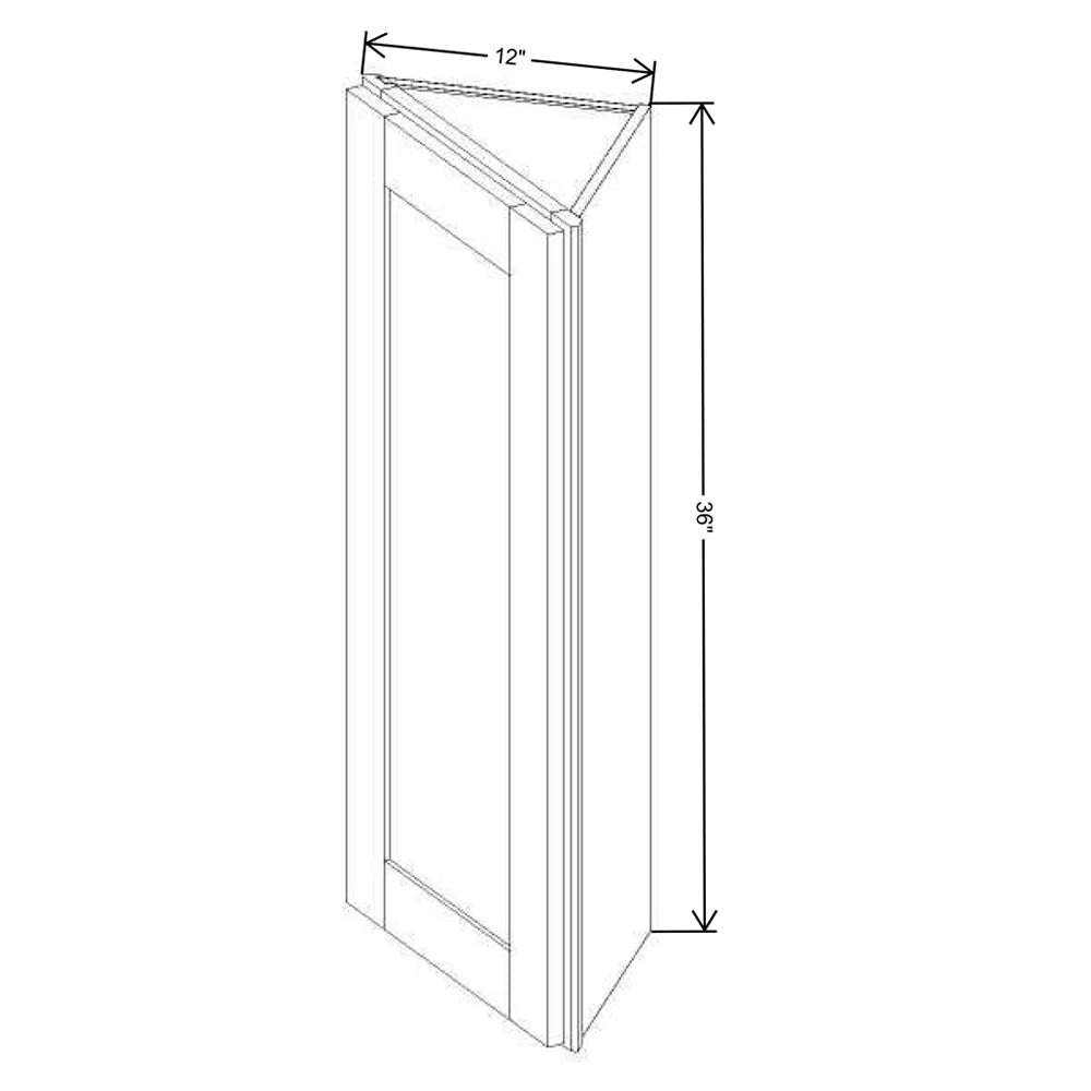 Fabuwood Allure Galaxy Indigo 12" W X 36" H X 12" D Wall End Cabinet
