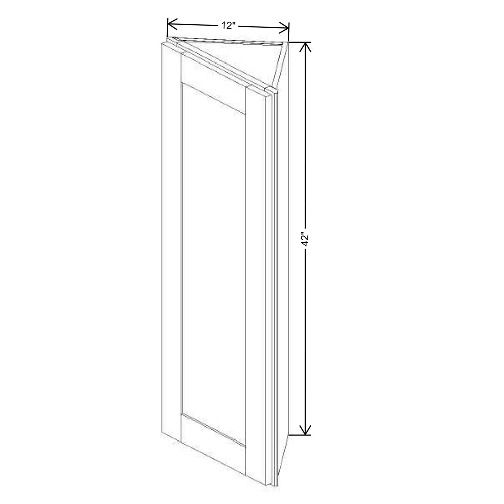 Fabuwood Allure Galaxy Frost 12" W X 42" H X 12" D Wall End Cabinet - image 1