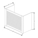 Fabuwood Allure Galaxy Indigo 24" W X 18" H X 12" D Wall Appliance Garage Cabinet - image 1