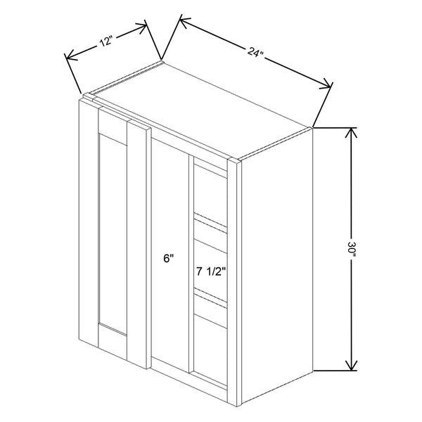 Single Door Blind Corner Wall Cabinets