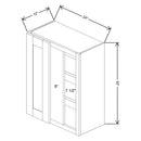 Fabuwood Allure Galaxy Horizon 24" To 27" W X 30" H X 12" D Single Door Blind Corner Wall Cabinet - BOTH SIDE (BS) - image 1