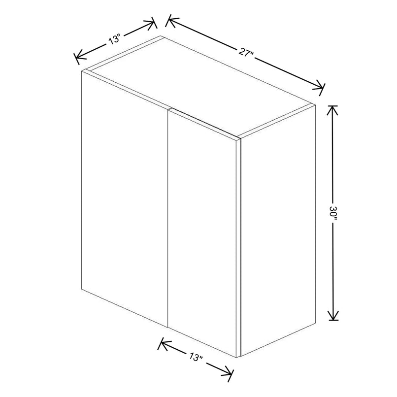 Fabuwood Illume Tuscany Muratti 1 27" To 30" W x 30" H x 13" D Wall Blind Corner Cabinet - image 1