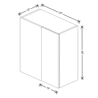 Fabuwood Illume Tuscany Olmo 3 27" To 30" W x 30" H x 13" D Wall Blind Corner Cabinet - image 1
