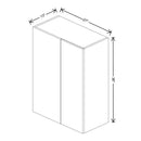 Fabuwood Illume Catalina Carbone Matte 27" To 30" W x 36" H x 13" D Wall Blind Corner Cabinet - image 1