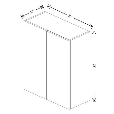 Fabuwood Illume Tuscany Olmo 3 30" To 33" W x 36" H x 13" D Wall Blind Corner Cabinet - image 1